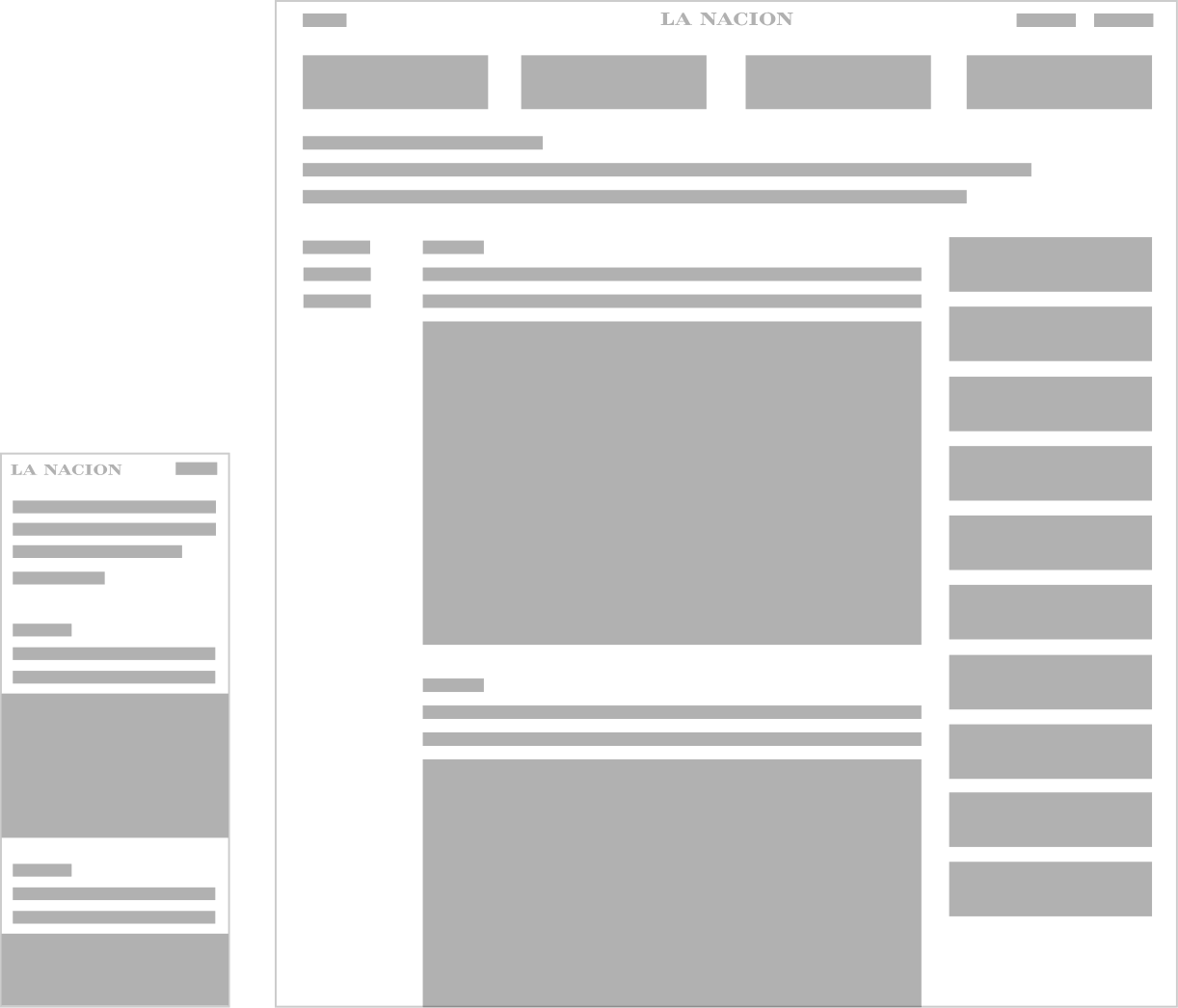 Wiframe de nota Liveblog - en vivo